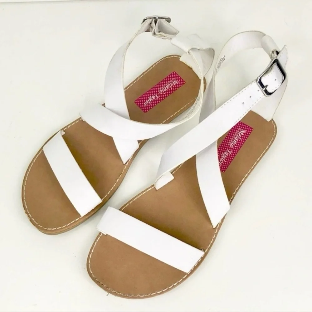 Melanie Taylor - White Strap Sandals